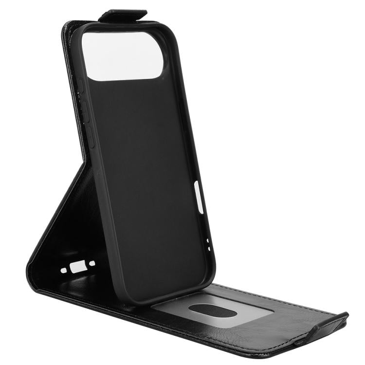 For iPhone Air Magnetic Vertical Flip Leather Phone Case with Buckle