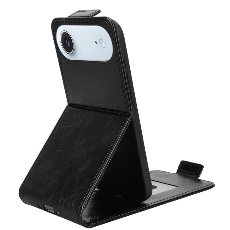 For iPhone Air Magnetic Vertical Flip Leather Phone Case with Buckle