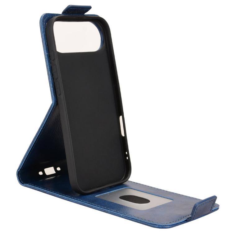 For iPhone Air Magnetic Vertical Flip Leather Phone Case with Buckle