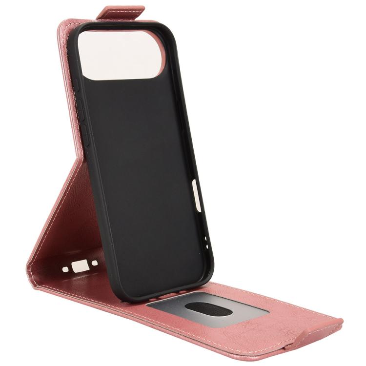 For iPhone Air Magnetic Vertical Flip Leather Phone Case with Buckle