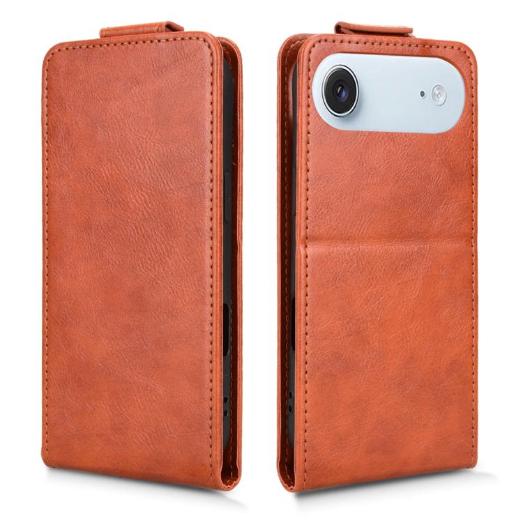 For iPhone Air Magnetic Vertical Flip Leather Phone Case with Buckle