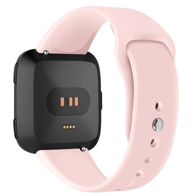 For Fitbit Versa 2 / Versa / Versa Lite xDfind Rivet Buckle Solid Color Silicone Watch Band, Size:L
