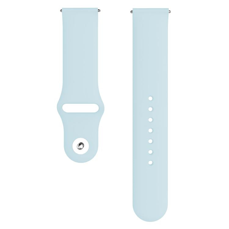 For Fitbit Versa 2 / Versa / Versa Lite xDfind Rivet Buckle Solid Color Silicone Watch Band, Size:L