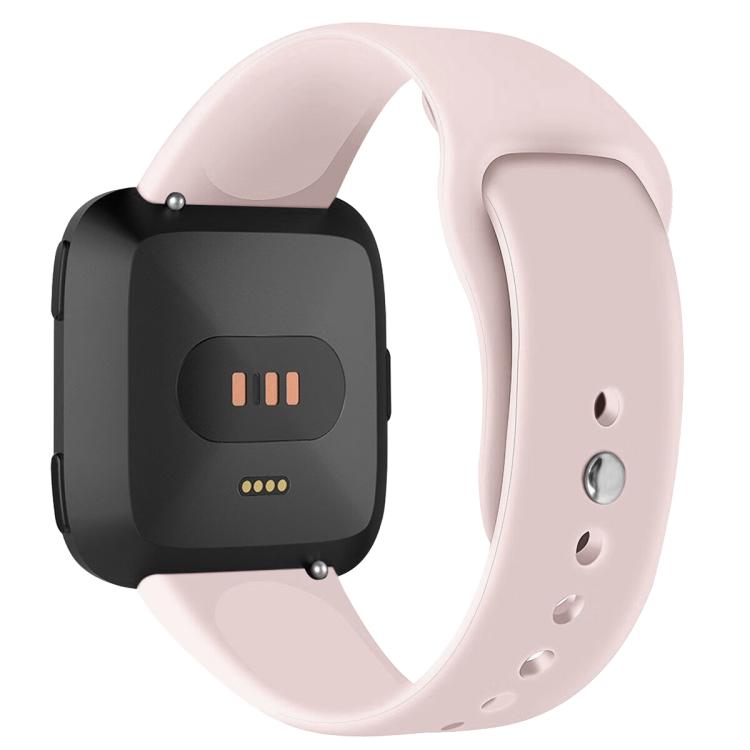 For Fitbit Versa 2 / Versa / Versa Lite xDfind Rivet Buckle Solid Color Silicone Watch Band, Size:L