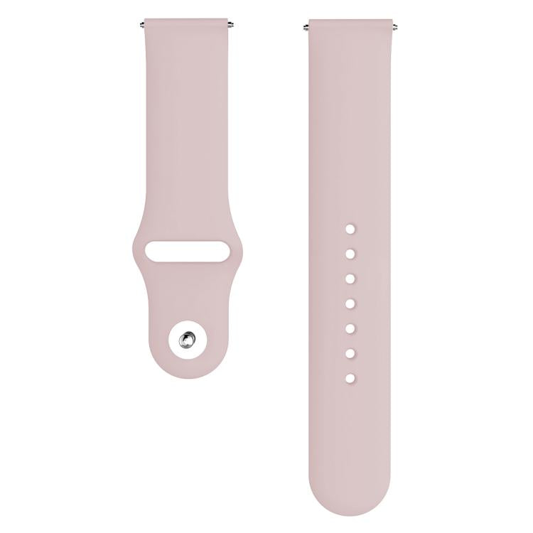 For Fitbit Versa 2 / Versa / Versa Lite xDfind Rivet Buckle Solid Color Silicone Watch Band, Size:L