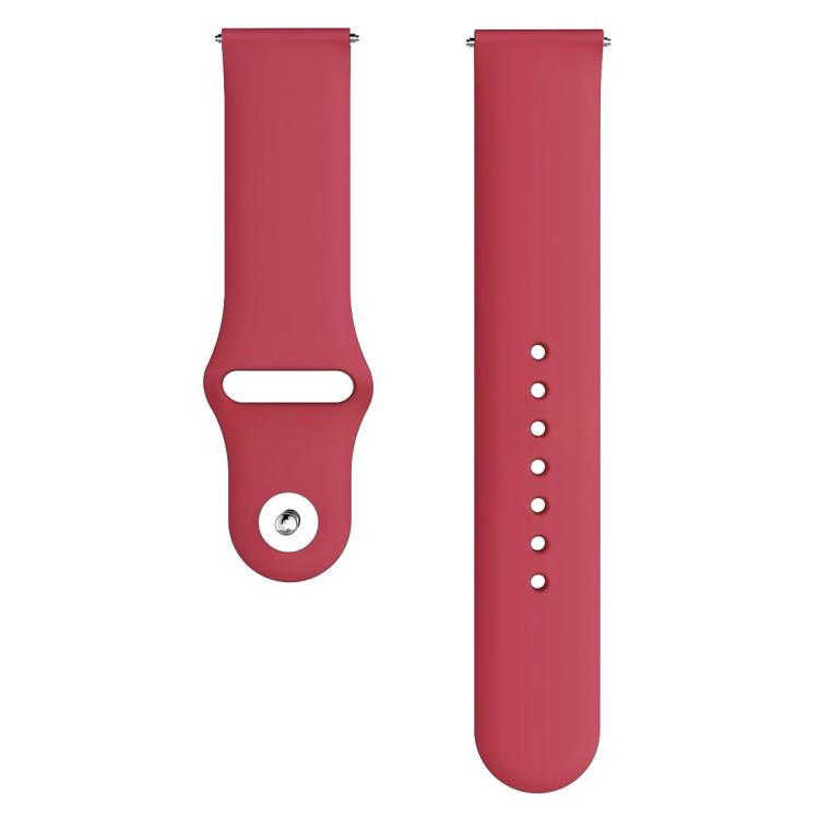 For Fitbit Versa 2 / Versa / Versa Lite xDfind Rivet Buckle Solid Color Silicone Watch Band, Size:L