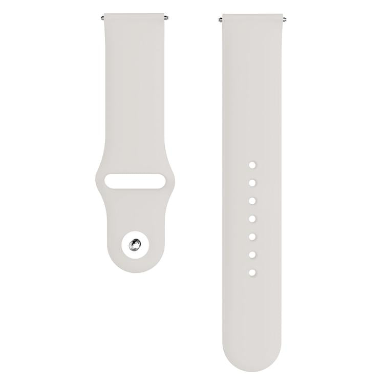For Fitbit Versa 2 / Versa / Versa Lite xDfind Rivet Buckle Solid Color Silicone Watch Band, Size:L