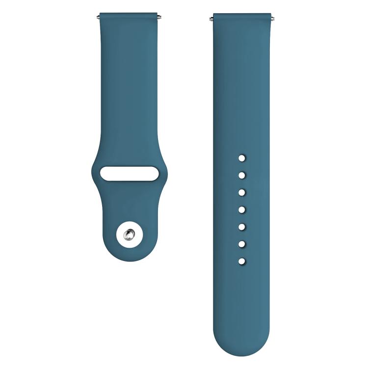 For Fitbit Versa 2 / Versa / Versa Lite xDfind Rivet Buckle Solid Color Silicone Watch Band, Size:L