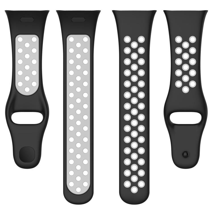 For Redmi Watch 3 xDfind Press Button Sports Two Color Silicone Watch Band