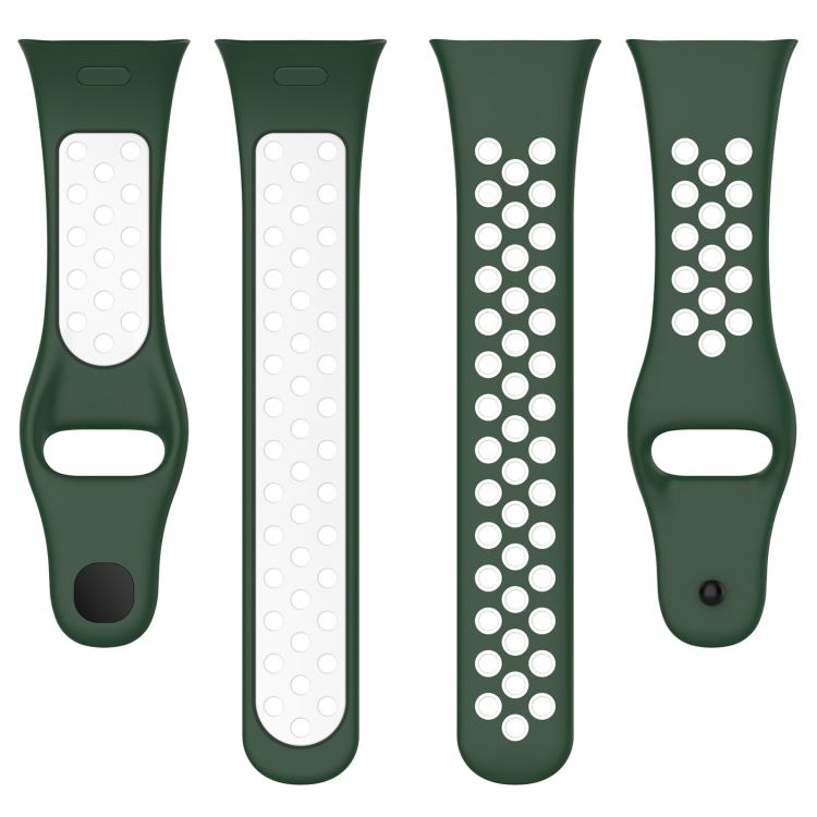 For Redmi Watch 3 xDfind Press Button Sports Two Color Silicone Watch Band