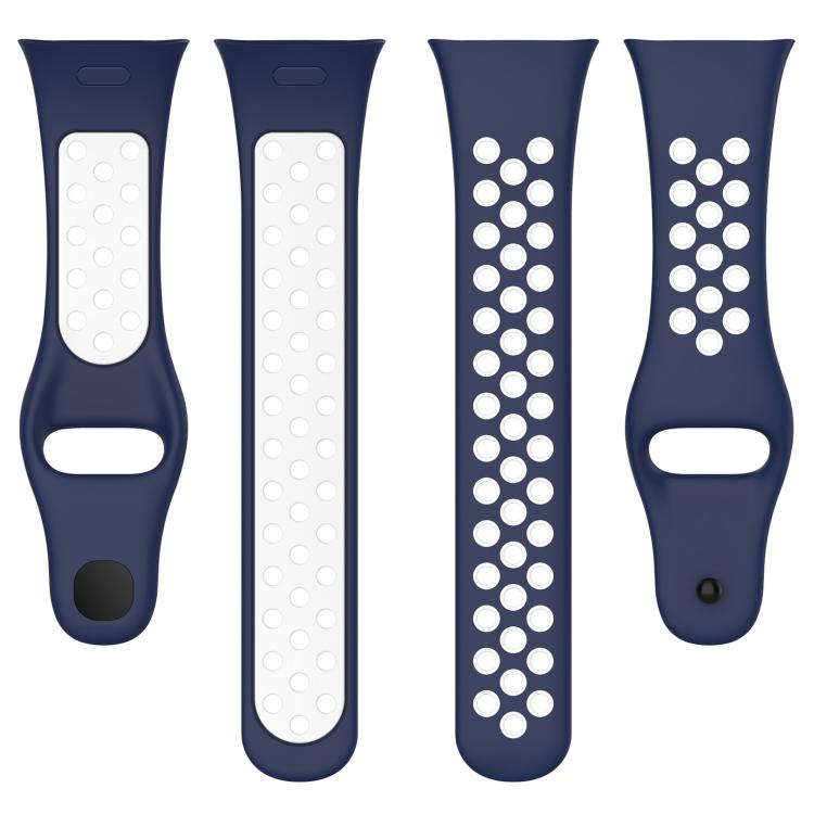 For Redmi Watch 3 xDfind Press Button Sports Two Color Silicone Watch Band