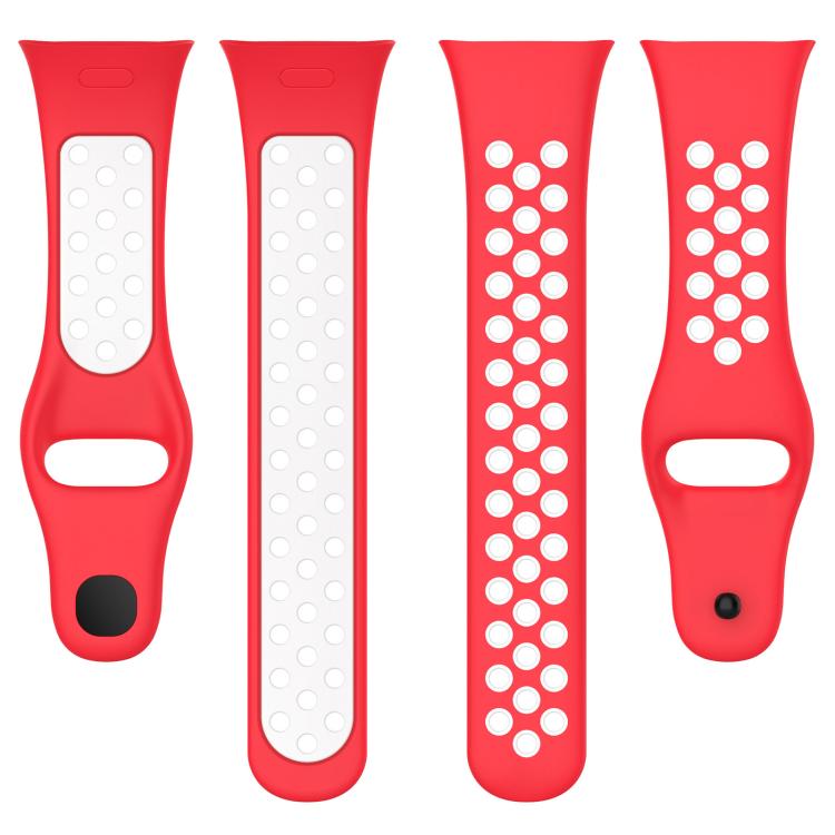 For Redmi Watch 3 xDfind Press Button Sports Two Color Silicone Watch Band