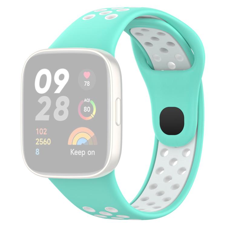 For Redmi Watch 3 xDfind Press Button Sports Two Color Silicone Watch Band