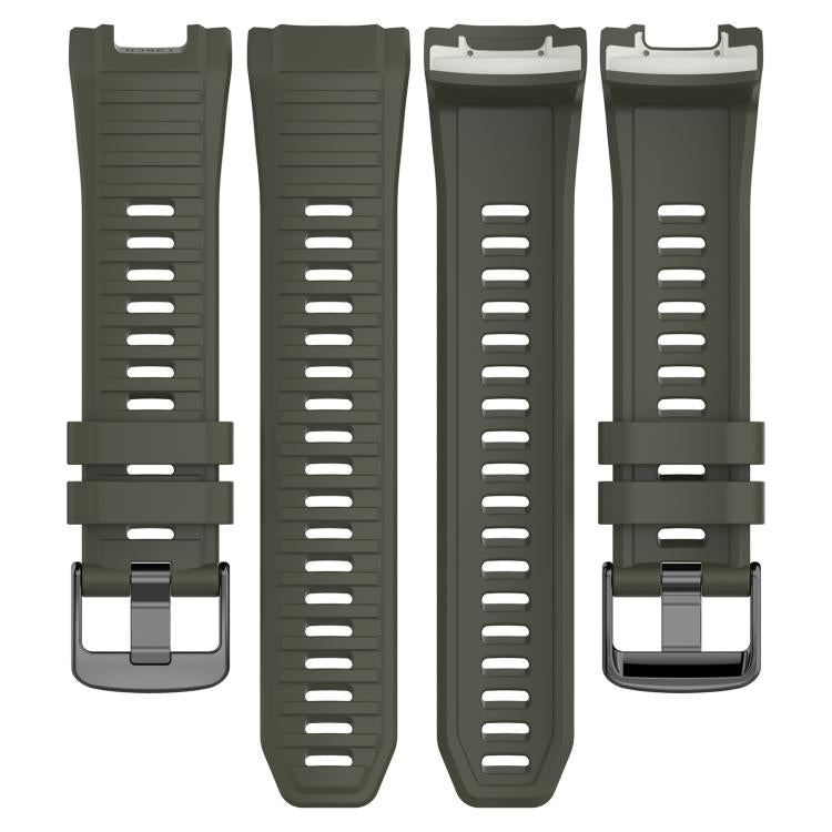 For Garmin Instinct 2X xDfind Quick Release Plastic Connector Solid Color Silicone Watch Band