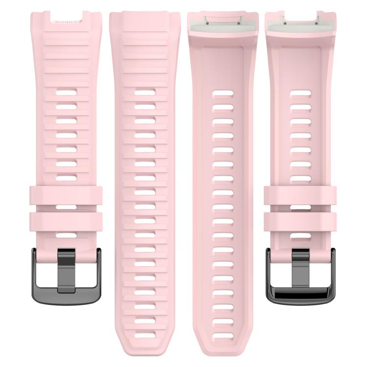 For Garmin Instinct 2X xDfind Quick Release Plastic Connector Solid Color Silicone Watch Band