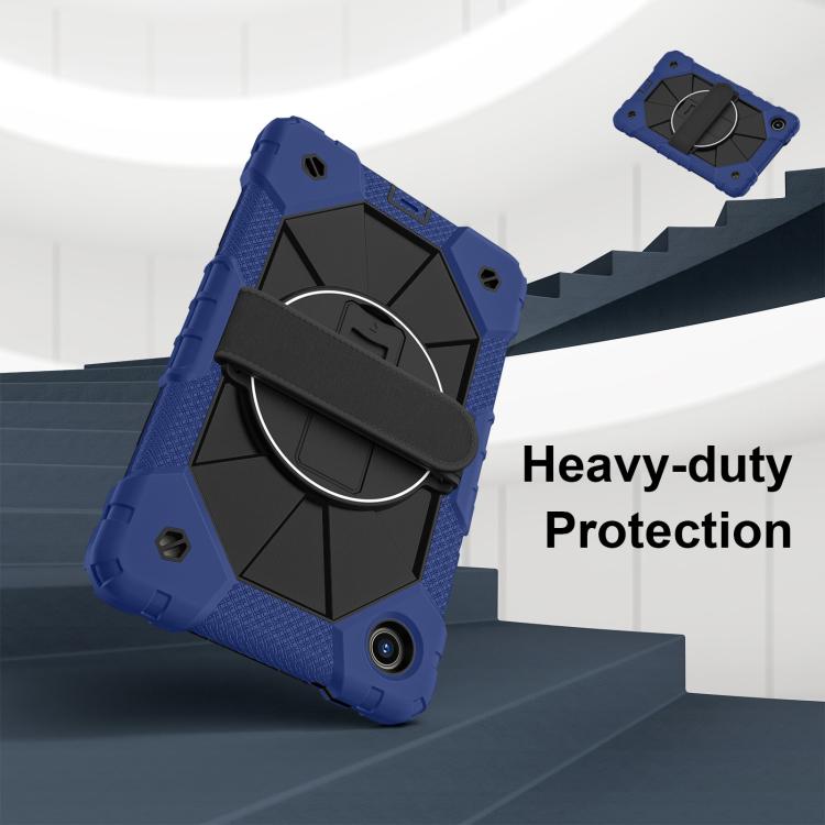 For Lenovo Tab K9 / Tab One TB-305FU Contrast Color Robot Silicone Hybrid PC Tablet Case