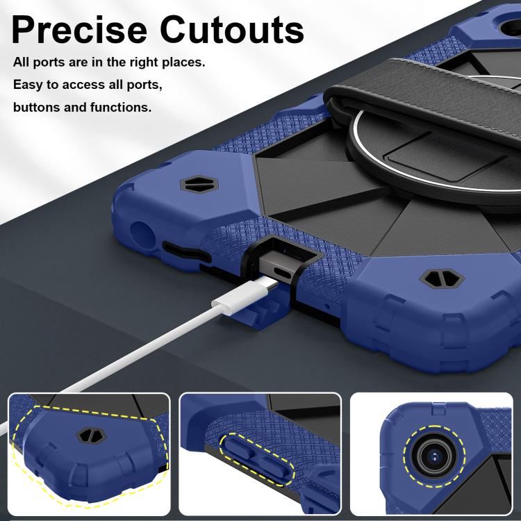 For Lenovo Tab K9 / Tab One TB-305FU Contrast Color Robot Silicone Hybrid PC Tablet Case