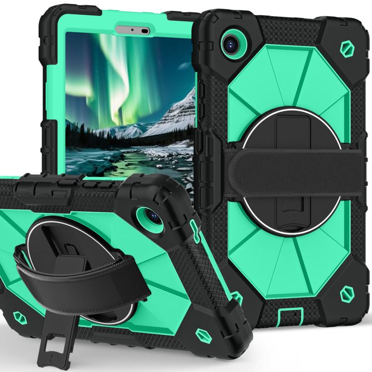 For Lenovo Tab K9 / Tab One TB-305FU Contrast Color Robot Silicone Hybrid PC Tablet Case