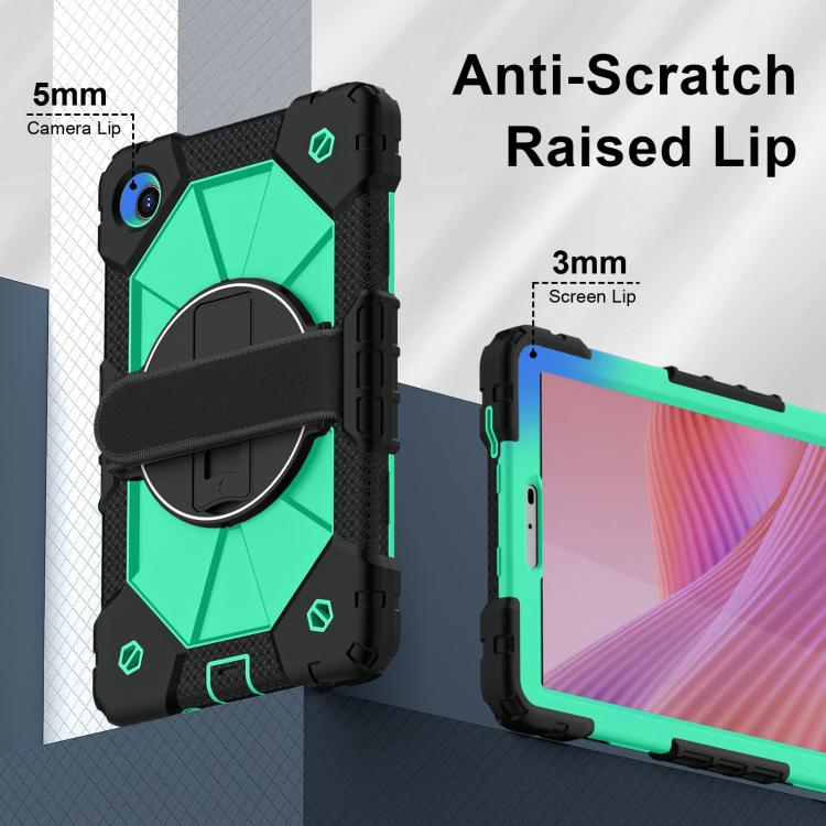 For Lenovo Tab K9 / Tab One TB-305FU Contrast Color Robot Silicone Hybrid PC Tablet Case