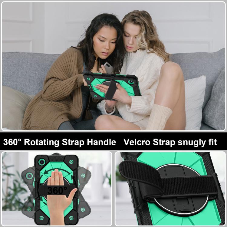 For Lenovo Tab K9 / Tab One TB-305FU Contrast Color Robot Silicone Hybrid PC Tablet Case