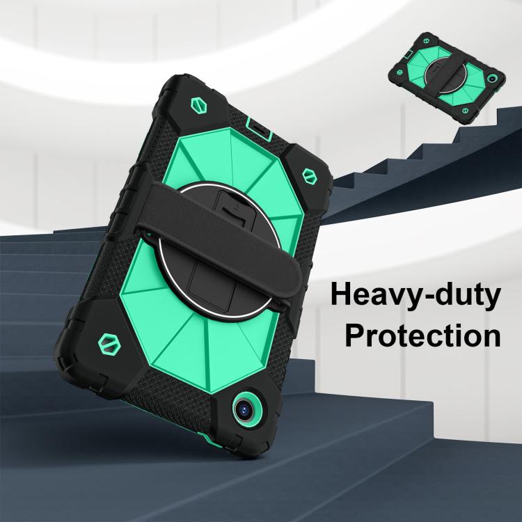 For Lenovo Tab K9 / Tab One TB-305FU Contrast Color Robot Silicone Hybrid PC Tablet Case