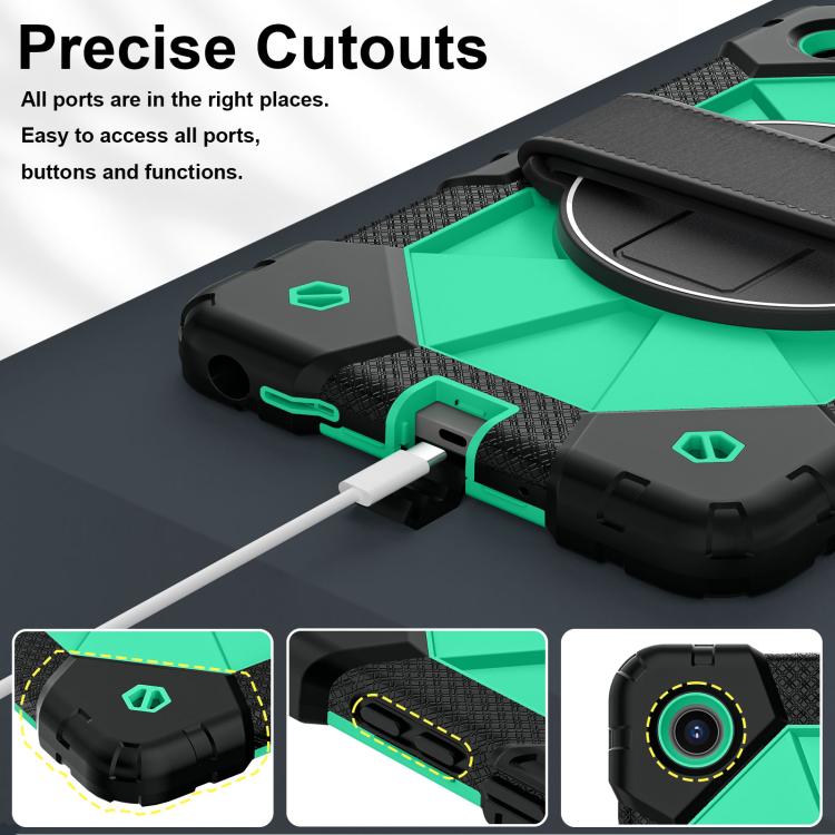 For Lenovo Tab K9 / Tab One TB-305FU Contrast Color Robot Silicone Hybrid PC Tablet Case