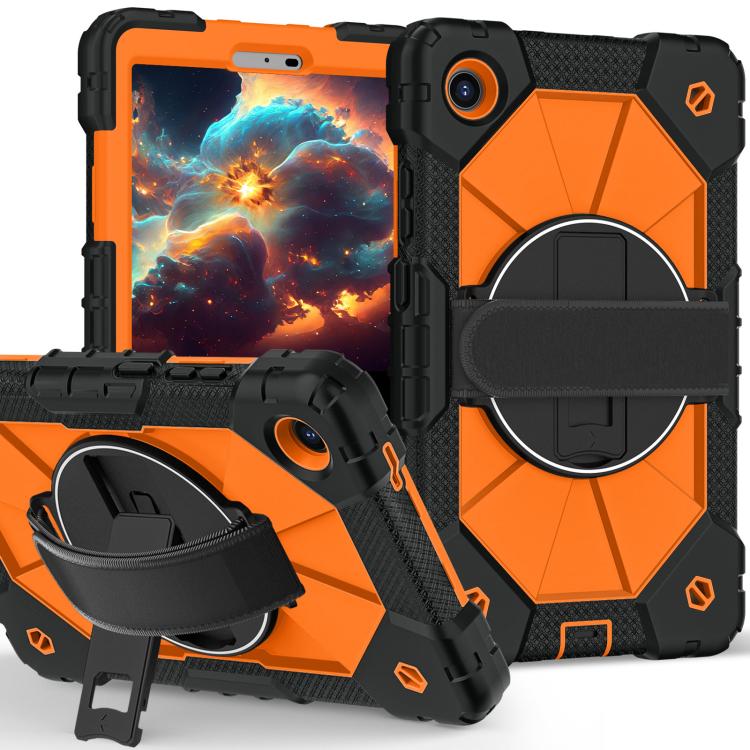 For Lenovo Tab K9 / Tab One TB-305FU Contrast Color Robot Silicone Hybrid PC Tablet Case
