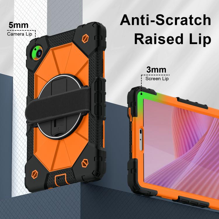For Lenovo Tab K9 / Tab One TB-305FU Contrast Color Robot Silicone Hybrid PC Tablet Case