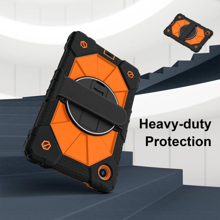 For Lenovo Tab K9 / Tab One TB-305FU Contrast Color Robot Silicone Hybrid PC Tablet Case