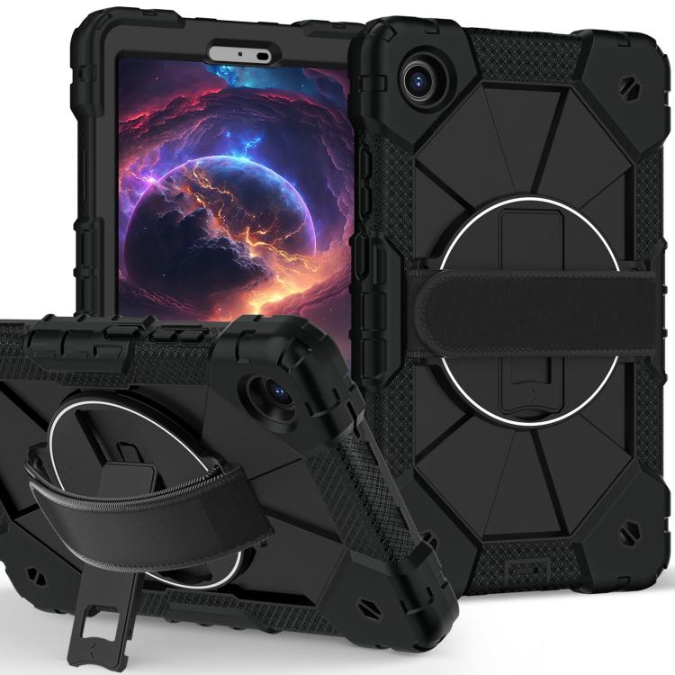 For Lenovo Tab K9 / Tab One TB-305FU Contrast Color Robot Silicone Hybrid PC Tablet Case