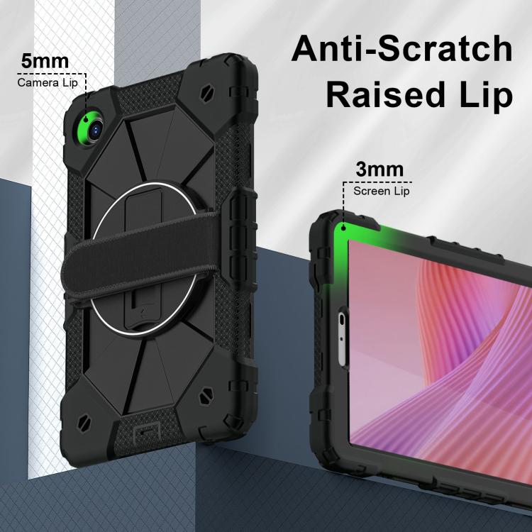 For Lenovo Tab K9 / Tab One TB-305FU Contrast Color Robot Silicone Hybrid PC Tablet Case