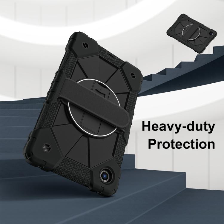 For Lenovo Tab K9 / Tab One TB-305FU Contrast Color Robot Silicone Hybrid PC Tablet Case