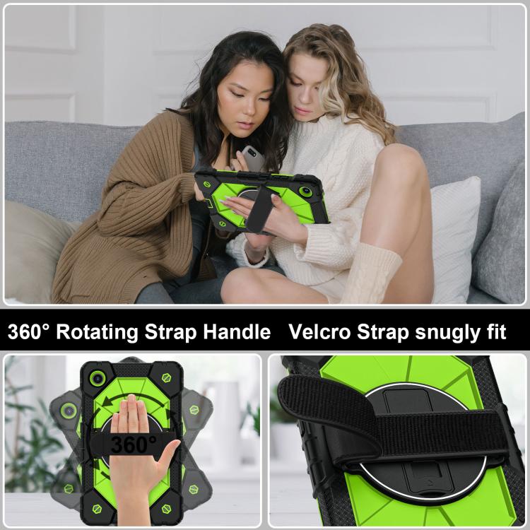 For Lenovo Tab K9 / Tab One TB-305FU Contrast Color Robot Silicone Hybrid PC Tablet Case