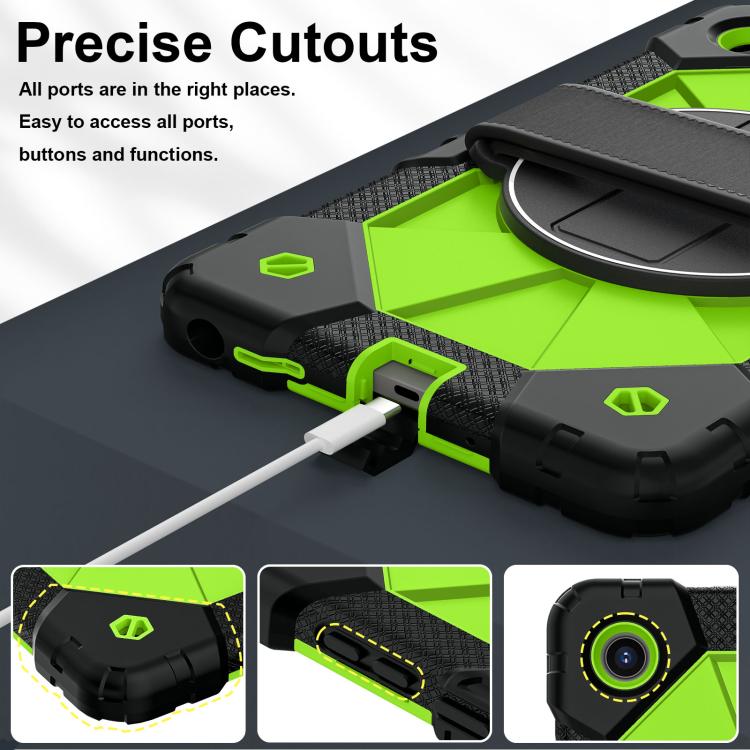 For Lenovo Tab K9 / Tab One TB-305FU Contrast Color Robot Silicone Hybrid PC Tablet Case
