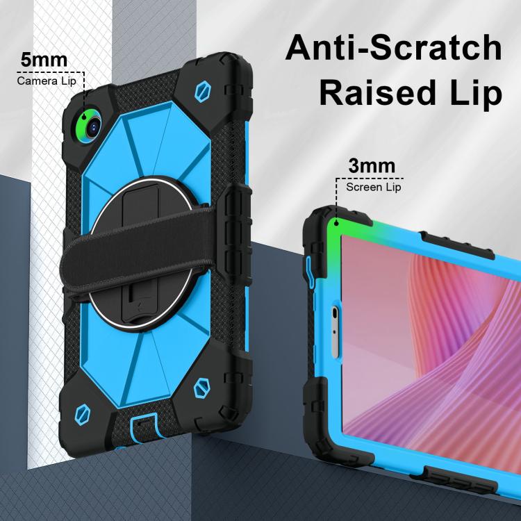 For Lenovo Tab K9 / Tab One TB-305FU Contrast Color Robot Silicone Hybrid PC Tablet Case