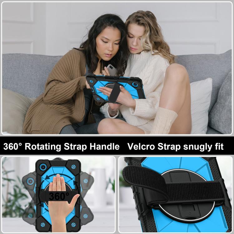 For Lenovo Tab K9 / Tab One TB-305FU Contrast Color Robot Silicone Hybrid PC Tablet Case