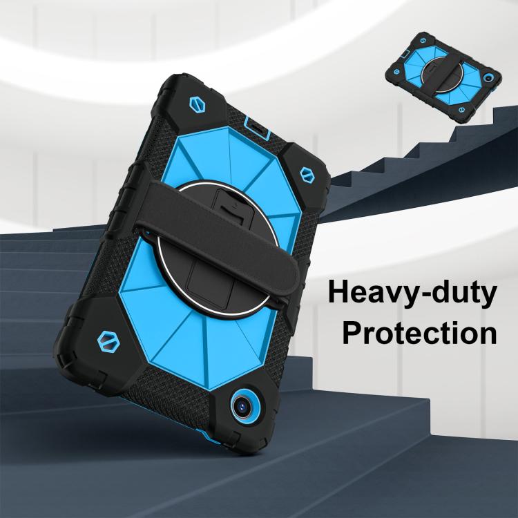 For Lenovo Tab K9 / Tab One TB-305FU Contrast Color Robot Silicone Hybrid PC Tablet Case