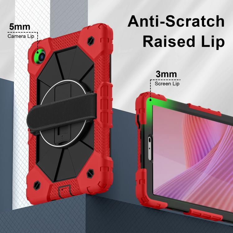 For Lenovo Tab K9 / Tab One TB-305FU Contrast Color Robot Silicone Hybrid PC Tablet Case