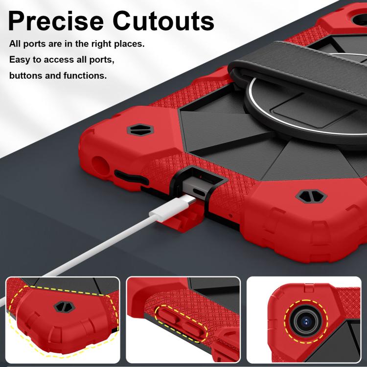 For Lenovo Tab K9 / Tab One TB-305FU Contrast Color Robot Silicone Hybrid PC Tablet Case
