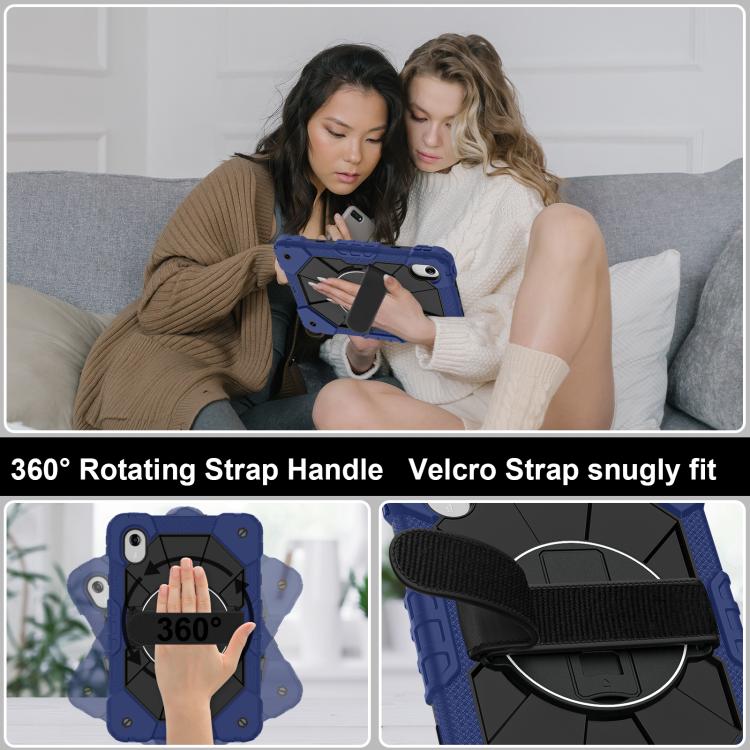 For Lenovo Ideal Tab 11 / Xiaoxin Pad 2025 Contrast Color Robot Silicone Hybrid PC Tablet Case