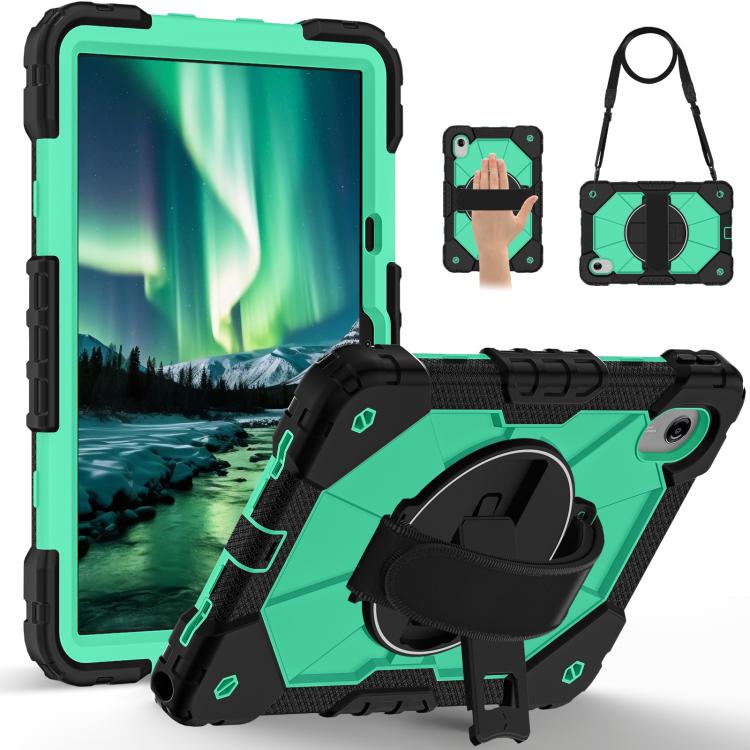 For Lenovo Ideal Tab 11 / Xiaoxin Pad 2025 Contrast Color Robot Silicone Hybrid PC Tablet Case