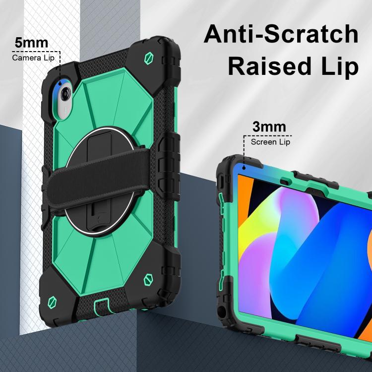For Lenovo Ideal Tab 11 / Xiaoxin Pad 2025 Contrast Color Robot Silicone Hybrid PC Tablet Case