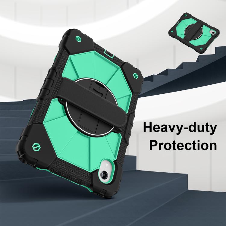 For Lenovo Ideal Tab 11 / Xiaoxin Pad 2025 Contrast Color Robot Silicone Hybrid PC Tablet Case