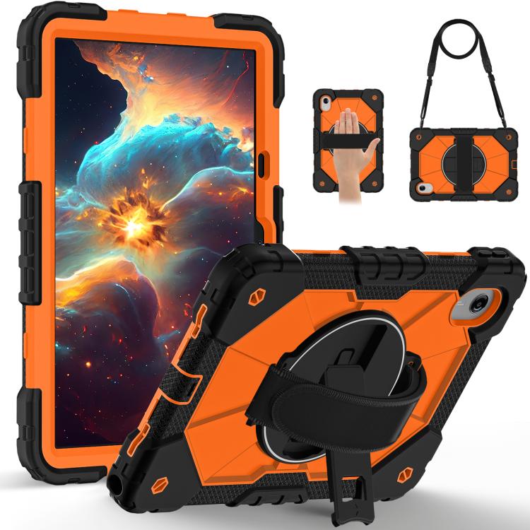 For Lenovo Ideal Tab 11 / Xiaoxin Pad 2025 Contrast Color Robot Silicone Hybrid PC Tablet Case