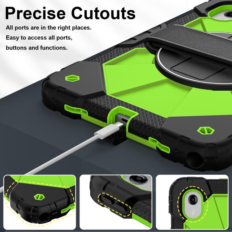 For Lenovo Ideal Tab 11 / Xiaoxin Pad 2025 Contrast Color Robot Silicone Hybrid PC Tablet Case