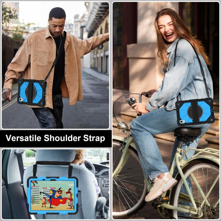 For Lenovo Ideal Tab 11 / Xiaoxin Pad 2025 Contrast Color Robot Silicone Hybrid PC Tablet Case