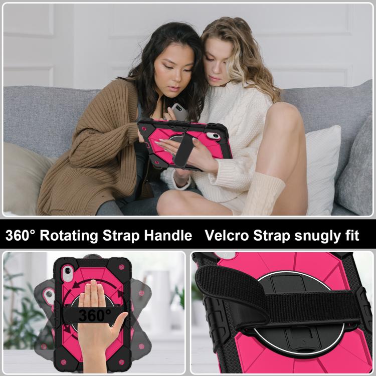 For Lenovo Ideal Tab 11 / Xiaoxin Pad 2025 Contrast Color Robot Silicone Hybrid PC Tablet Case
