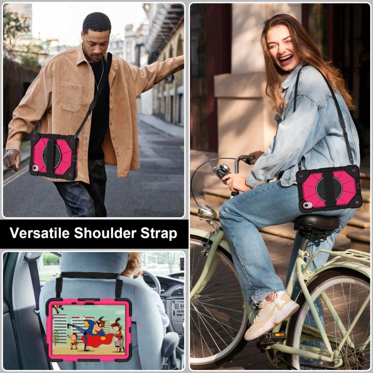 For Lenovo Ideal Tab 11 / Xiaoxin Pad 2025 Contrast Color Robot Silicone Hybrid PC Tablet Case