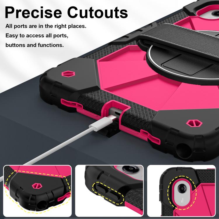 For Lenovo Ideal Tab 11 / Xiaoxin Pad 2025 Contrast Color Robot Silicone Hybrid PC Tablet Case