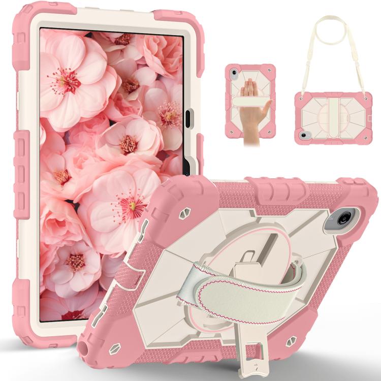For Lenovo Ideal Tab 11 / Xiaoxin Pad 2025 Contrast Color Robot Silicone Hybrid PC Tablet Case